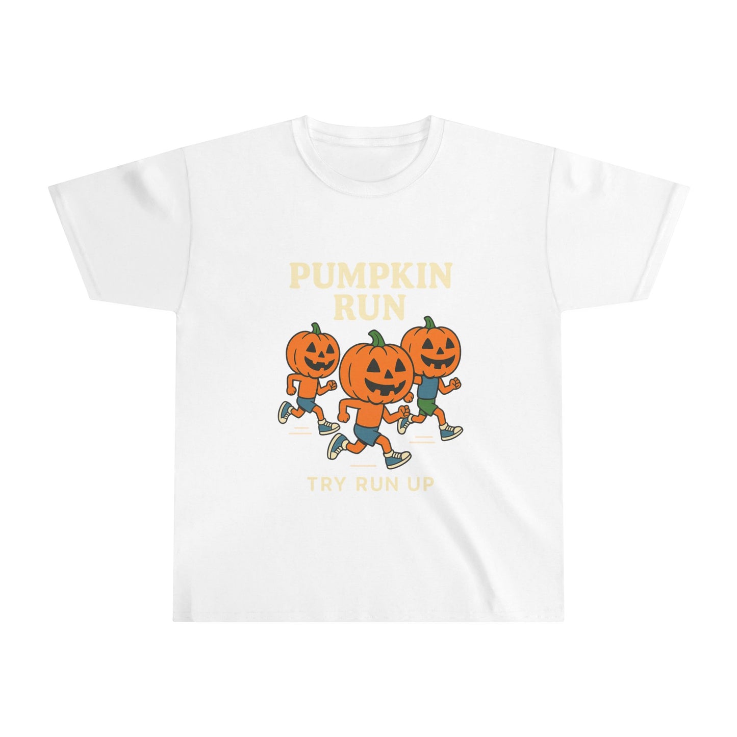Youth Halloween Pumpkin Run Tee, Kids Halloween t-shirt