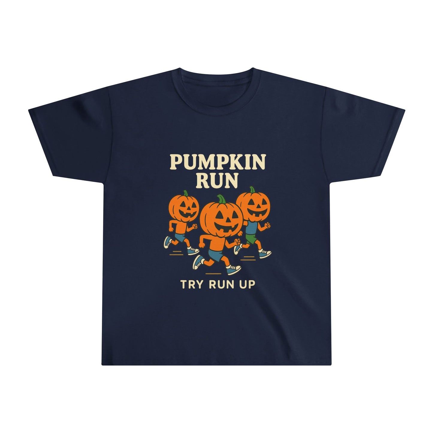 Youth Halloween Pumpkin Run Tee, Kids Halloween t-shirt