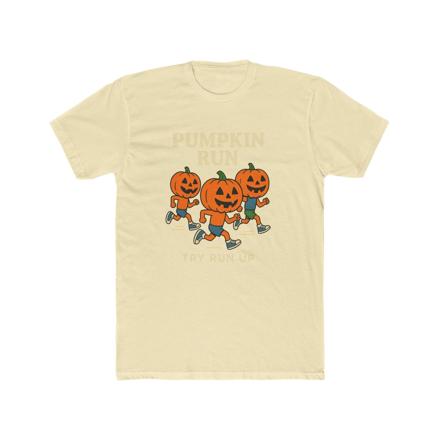 Adult Unisex Cotton Crew Pumpkin Run Halloween Tee