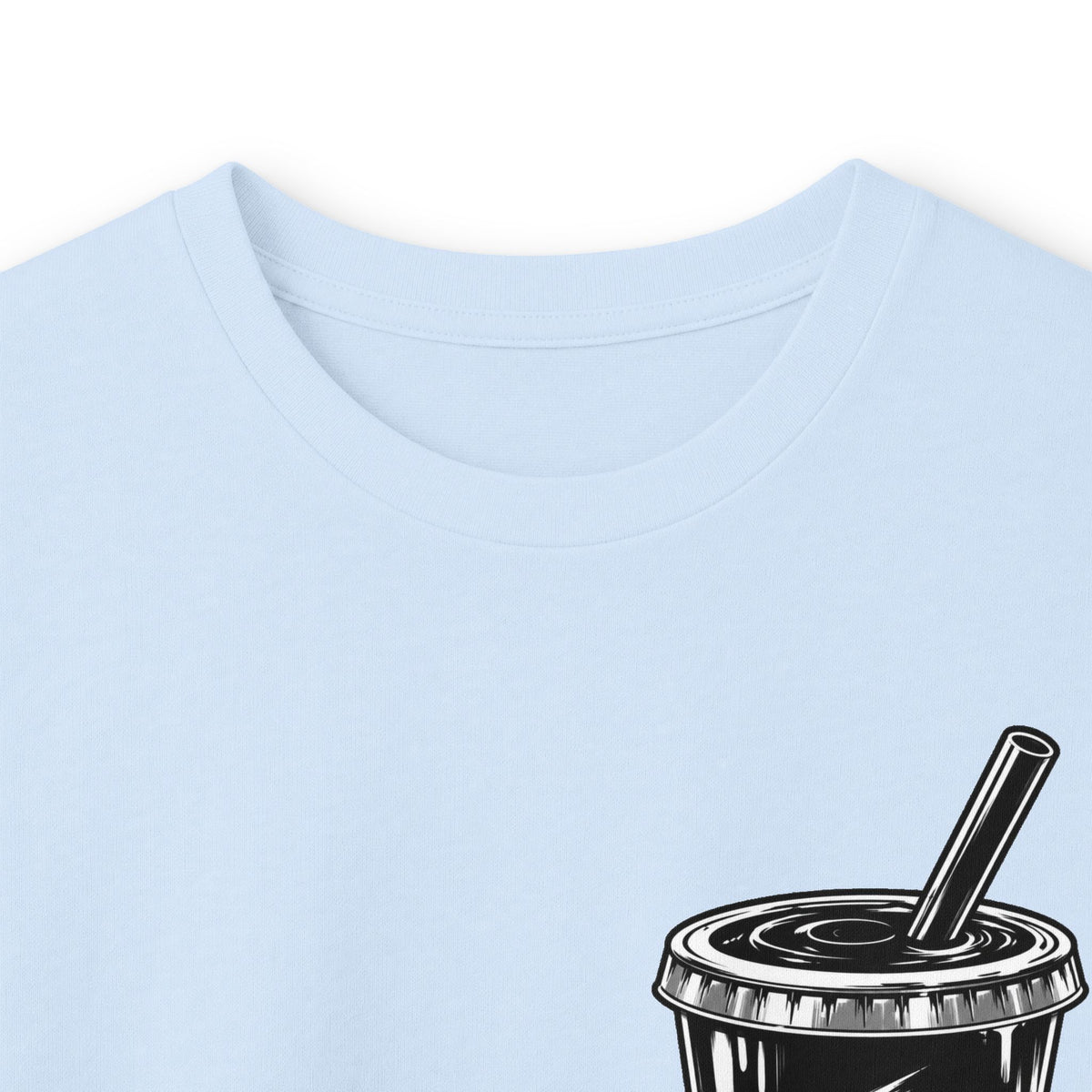TryRunUp logo graphic Long Sleeve Tee | soda cup chest print