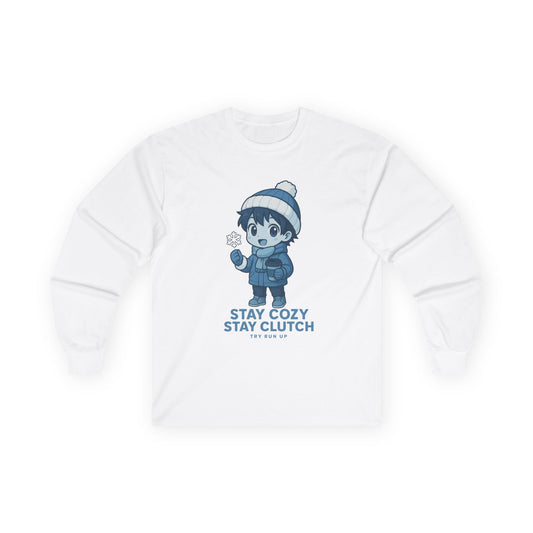 Long Sleeve Tee - Winter Cozy Gamer Design