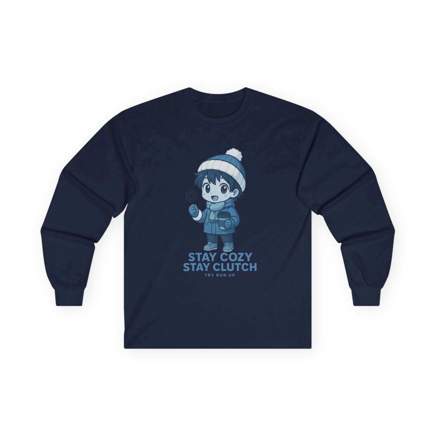 Long Sleeve Tee - Winter Cozy Gamer Design