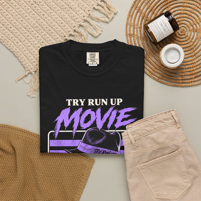 Neon Retro Movie Poster T-shirt | Vintage Vaporwave Film Graphic