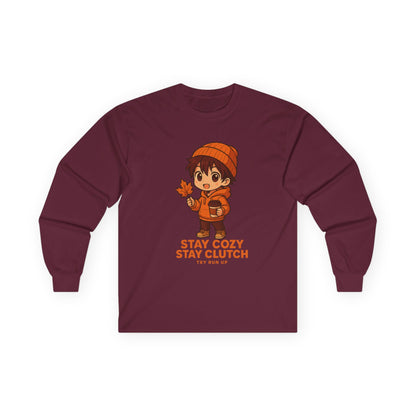 Long Sleeve Tee - Fall Gamer Cozy Design
