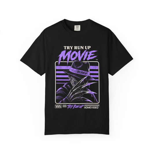 Neon Retro Movie Poster T-shirt | Vintage Vaporwave Film Graphic