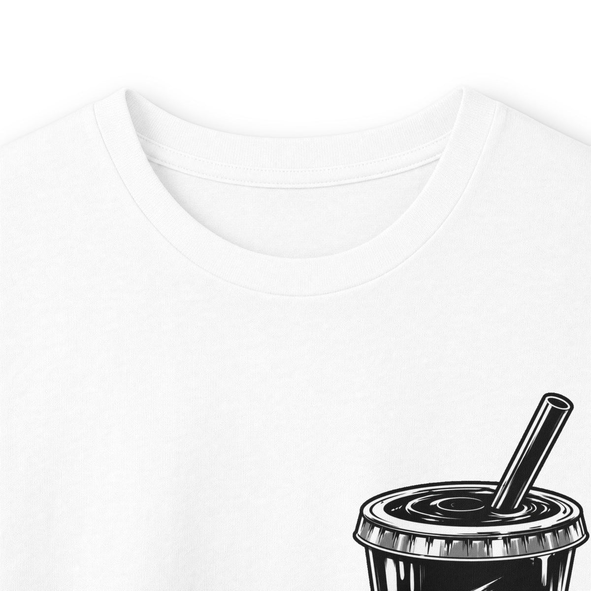 TryRunUp logo graphic Long Sleeve Tee | soda cup chest print