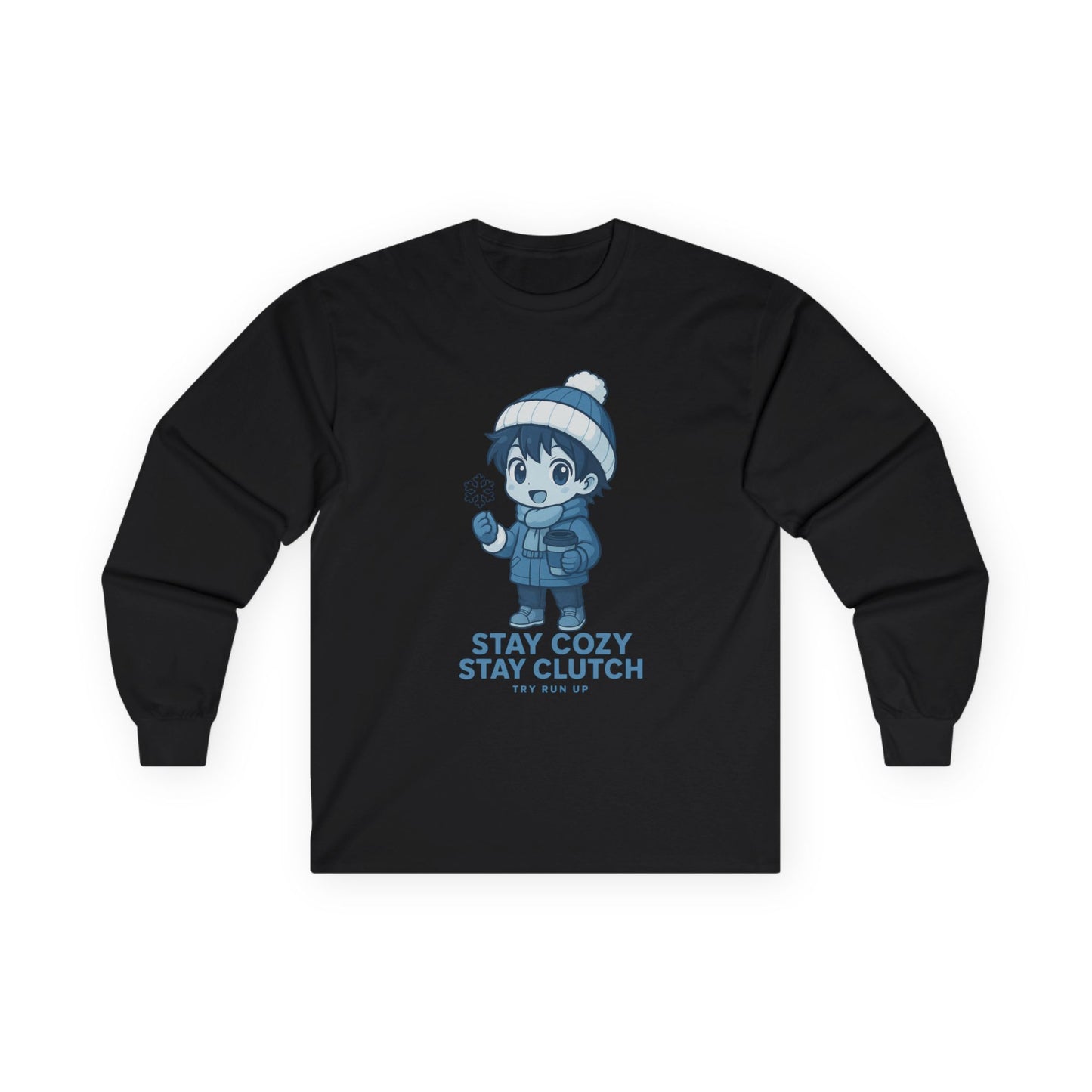 Long Sleeve Tee - Winter Cozy Gamer Design