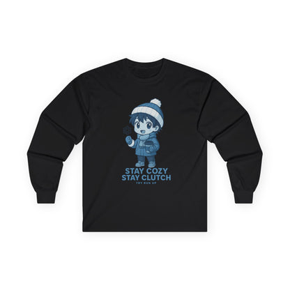 Long Sleeve Tee - Winter Cozy Gamer Design
