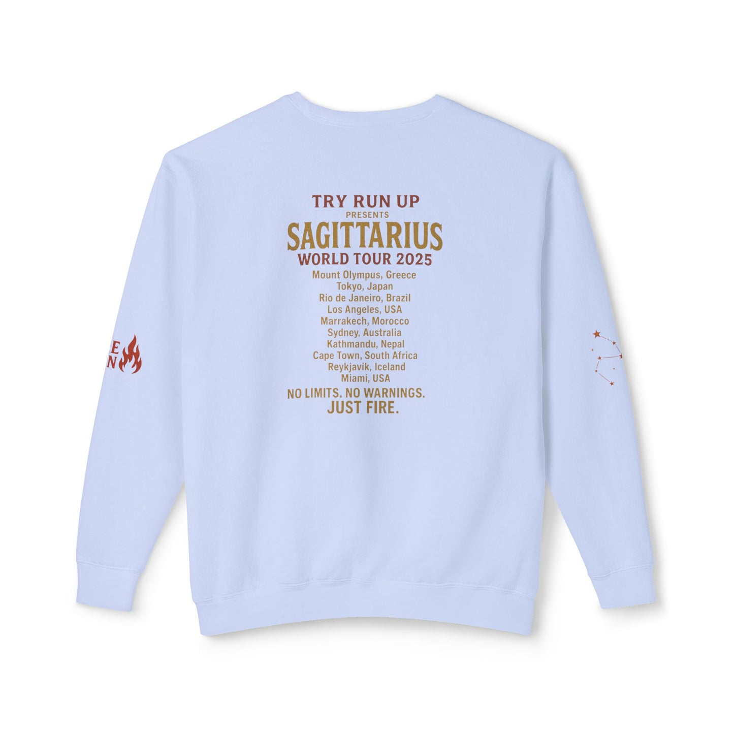 Sagittarius Cozy Try Run Up Sweatshirt