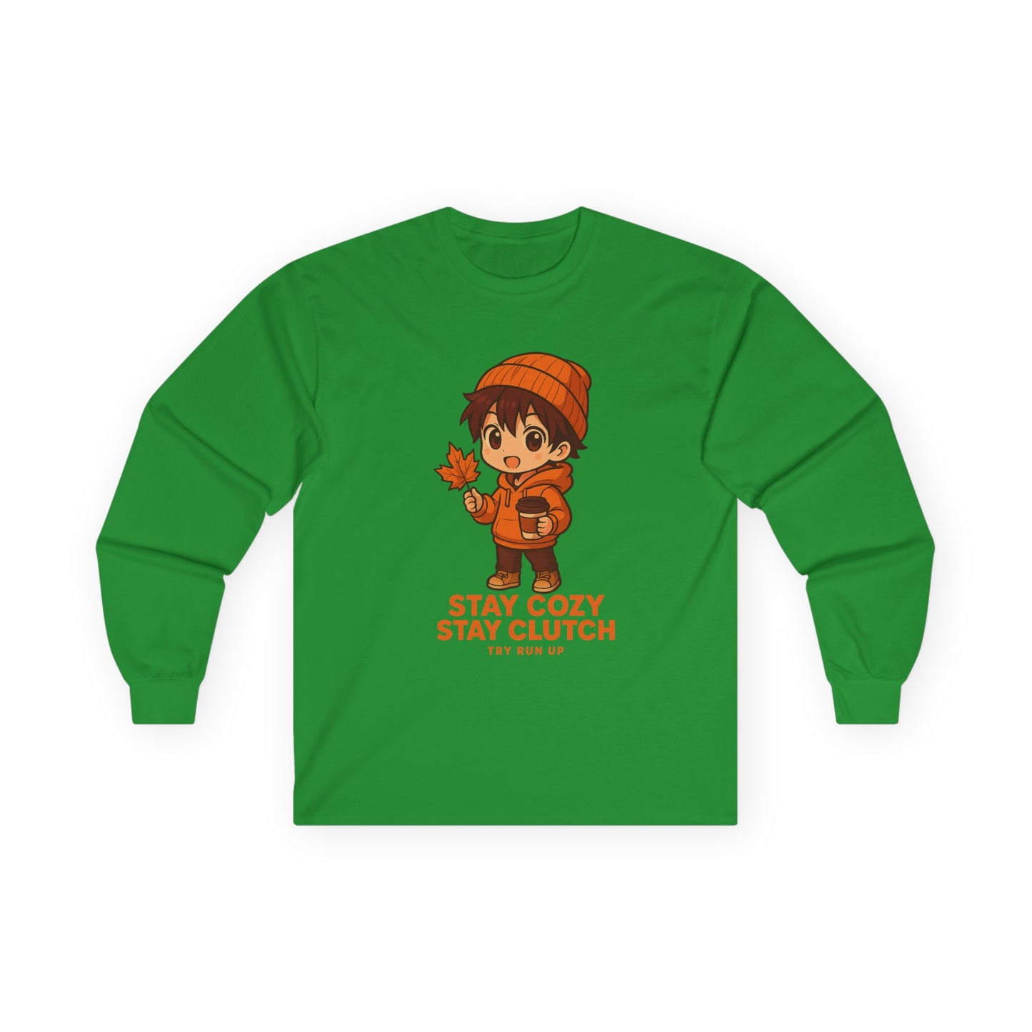 Long Sleeve Tee - Fall Gamer Cozy Design