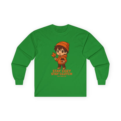 Long Sleeve Tee - Fall Gamer Cozy Design
