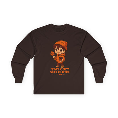 Long Sleeve Tee - Fall Gamer Cozy Design