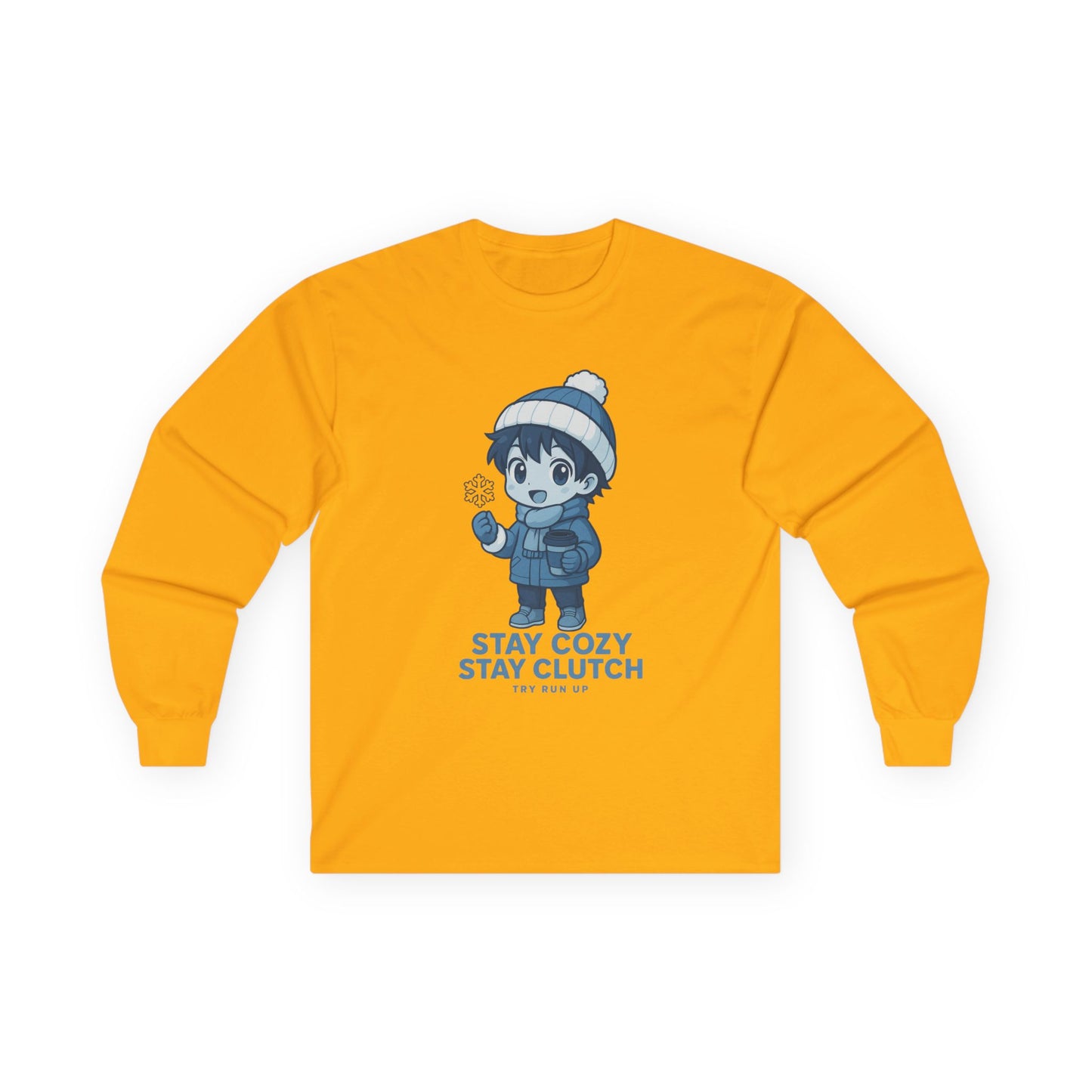 Long Sleeve Tee - Winter Cozy Gamer Design