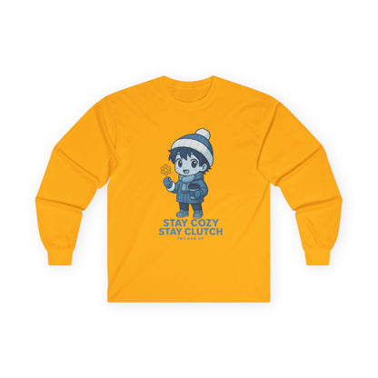 Long Sleeve Tee - Winter Cozy Gamer Design