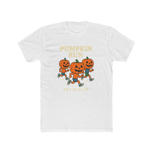 Adult Unisex Cotton Crew Pumpkin Run Halloween Tee