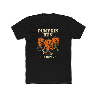 Adult Unisex Cotton Crew Pumpkin Run Halloween Tee
