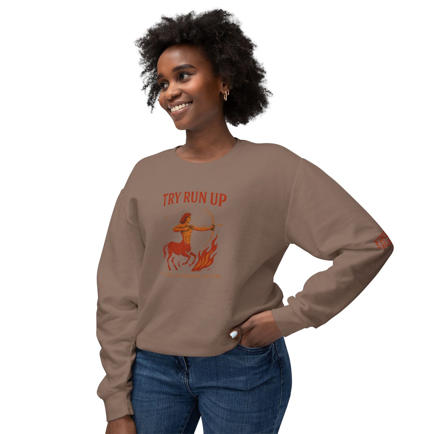 Sagittarius Cozy Try Run Up Sweatshirt