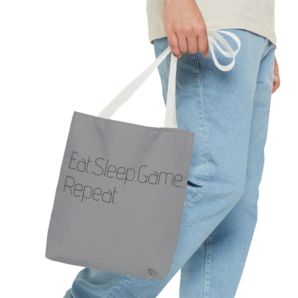 Gamer Tote Bag - Eat Sleep Game Repeat, Gaming Accessories, Eco-Friendly Bag, Video Game Lover Gift, Stylish Shopping Tote