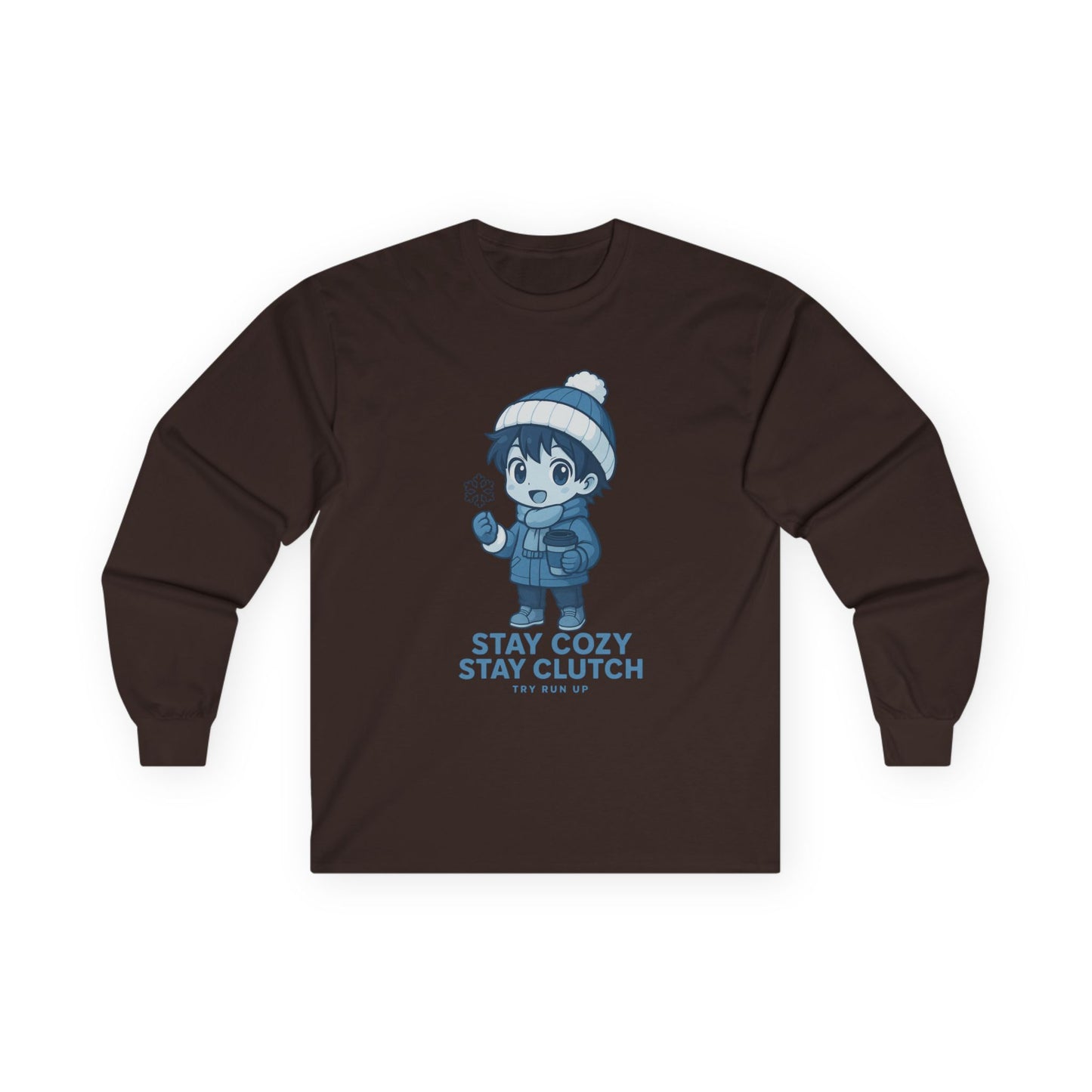 Long Sleeve Tee - Winter Cozy Gamer Design