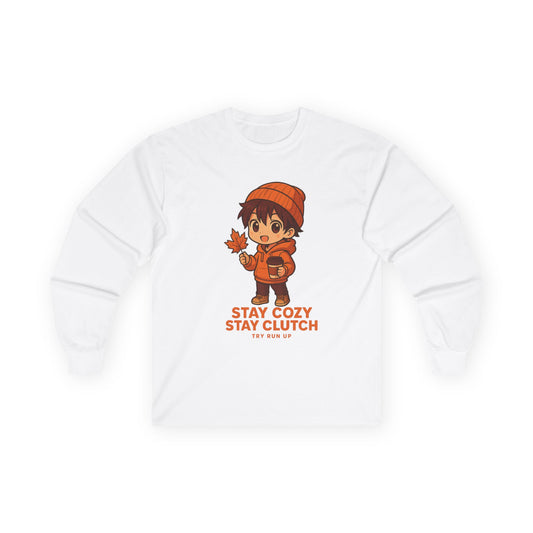 Long Sleeve Tee - Fall Gamer Cozy Design
