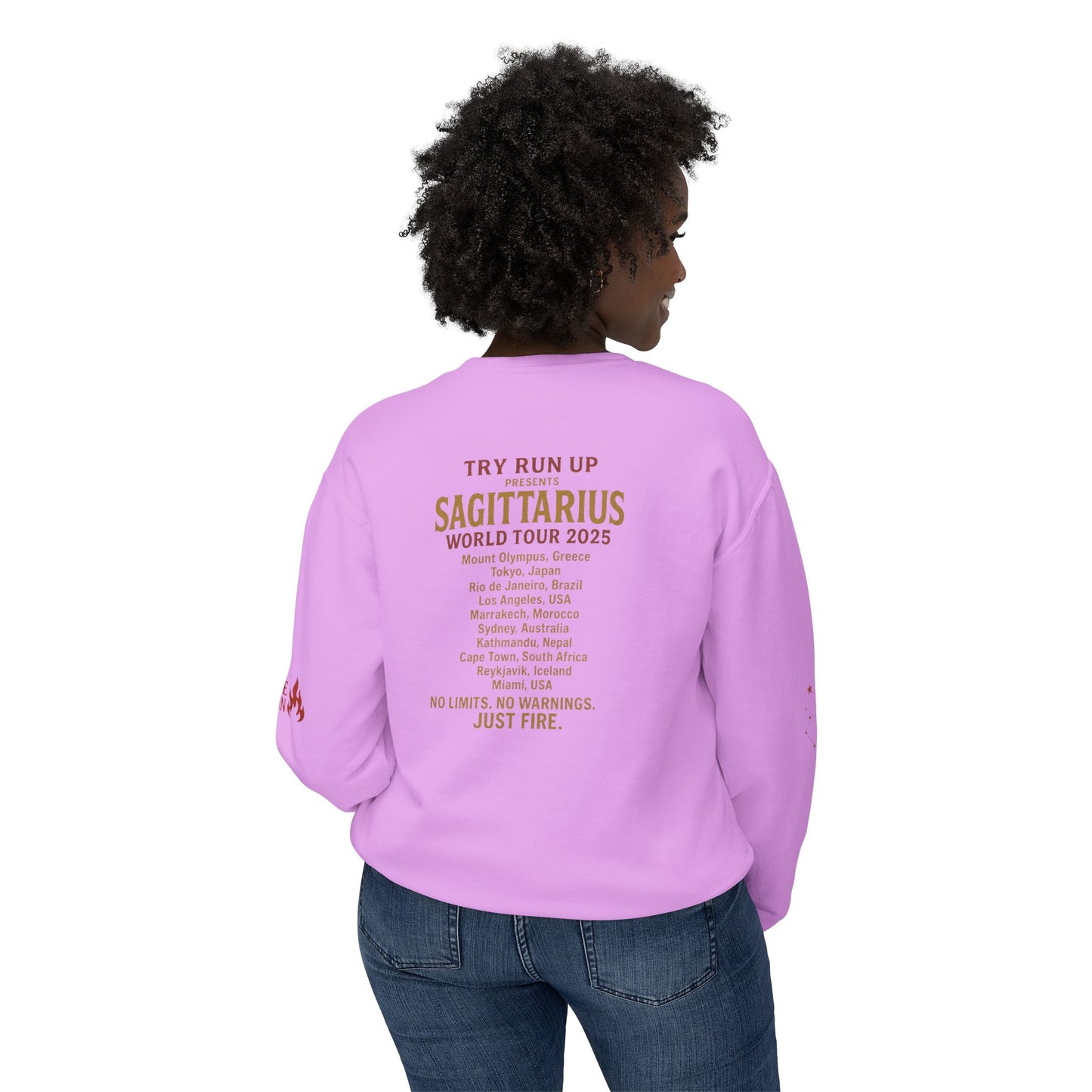 Sagittarius Cozy Try Run Up Sweatshirt