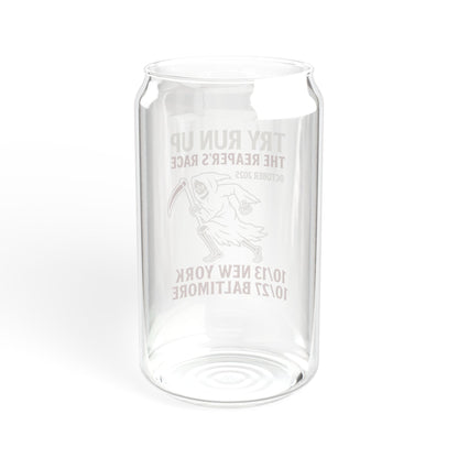 Sipper Glass with Bamboo Lid and Straw |  Try Run Up Design, Eco-Friendly Beverage Container