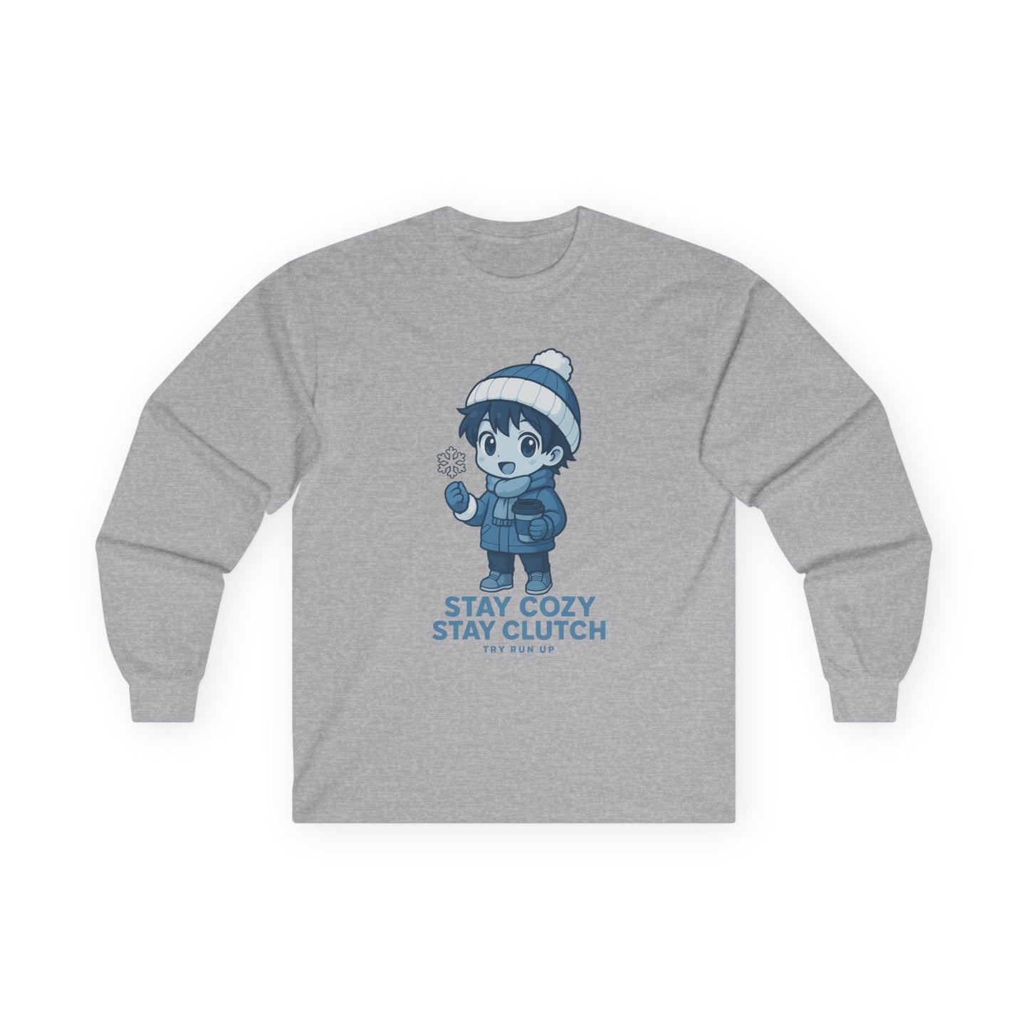 Long Sleeve Tee - Winter Cozy Gamer Design