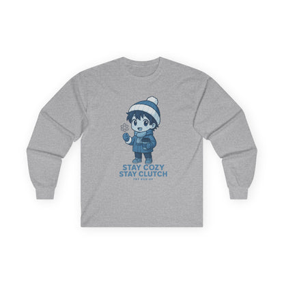 Long Sleeve Tee - Winter Cozy Gamer Design