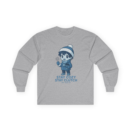 Long Sleeve Tee - Winter Cozy Gamer Design