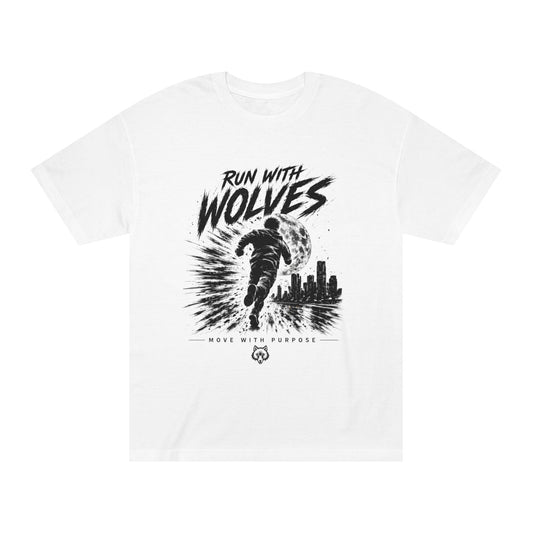 Run With Wolves Tee - Urban Wolf Runner Graphic T-Shirt