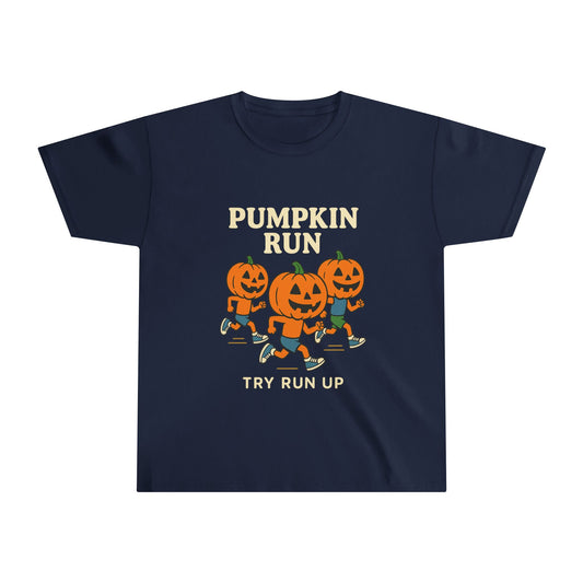Youth Halloween Pumpkin Run Tee, Kids Halloween t-shirt