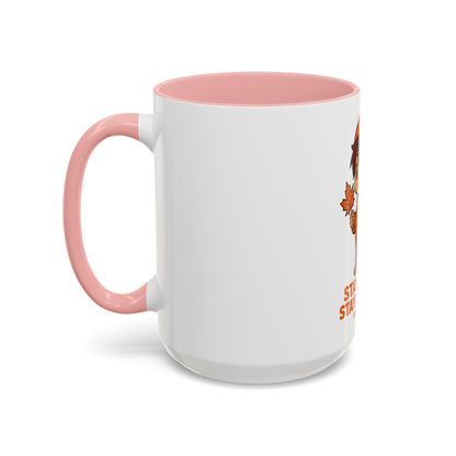 Stay Cozy Stay Clutch Fall Character Mug | Autumn Coffee Mug