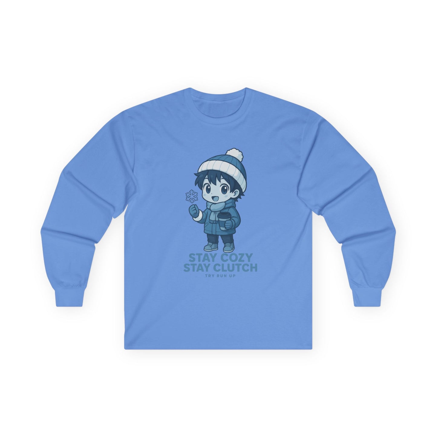 Long Sleeve Tee - Winter Cozy Gamer Design