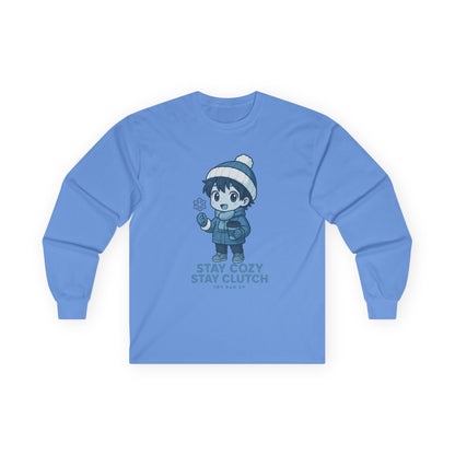 Long Sleeve Tee - Winter Cozy Gamer Design