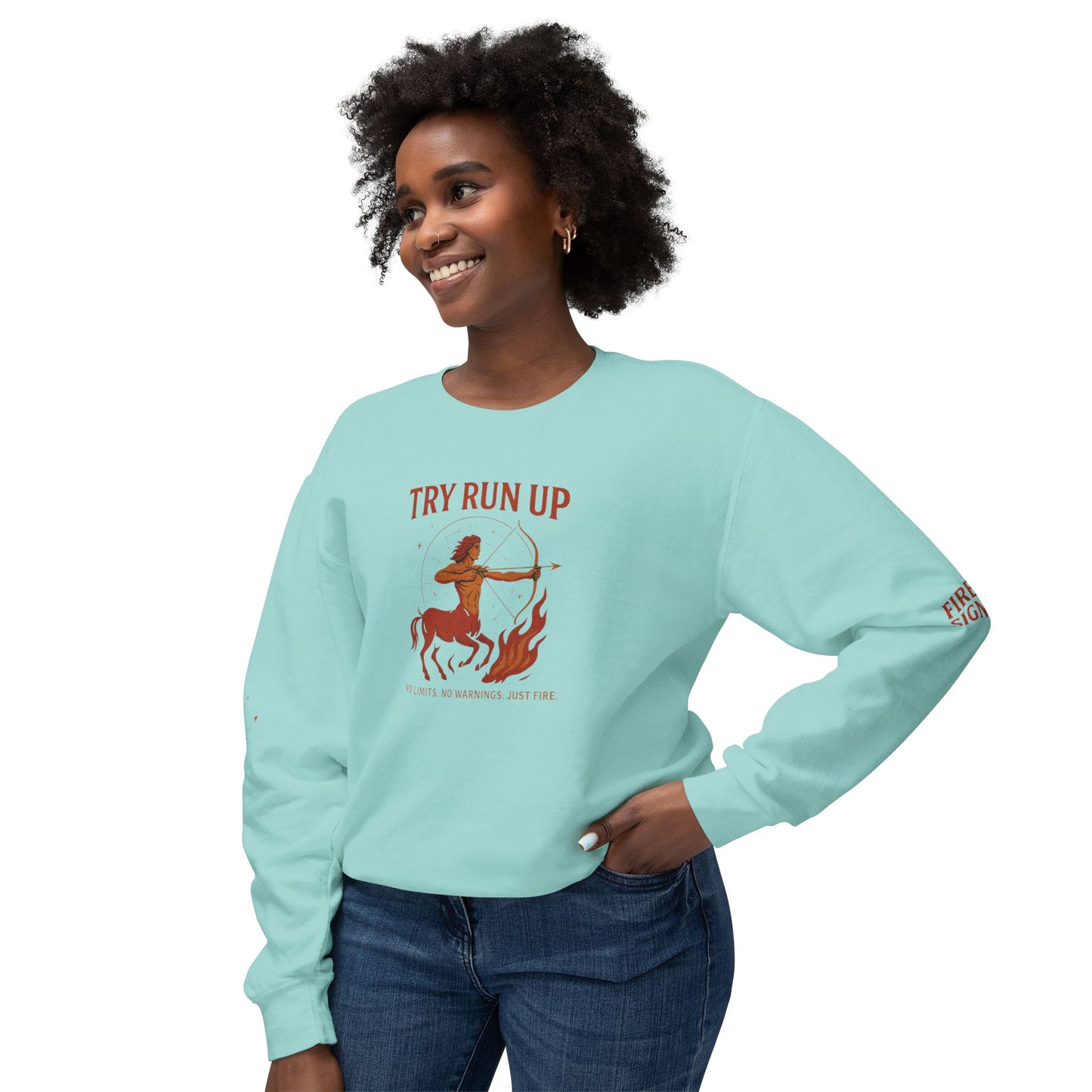 Sagittarius Cozy Try Run Up Sweatshirt