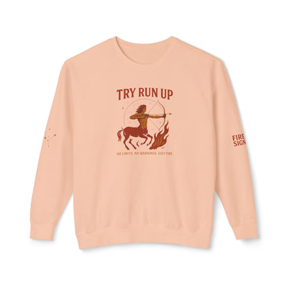 Sagittarius Cozy Try Run Up Sweatshirt
