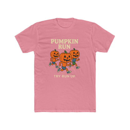 Adult Unisex Cotton Crew Pumpkin Run Halloween Tee