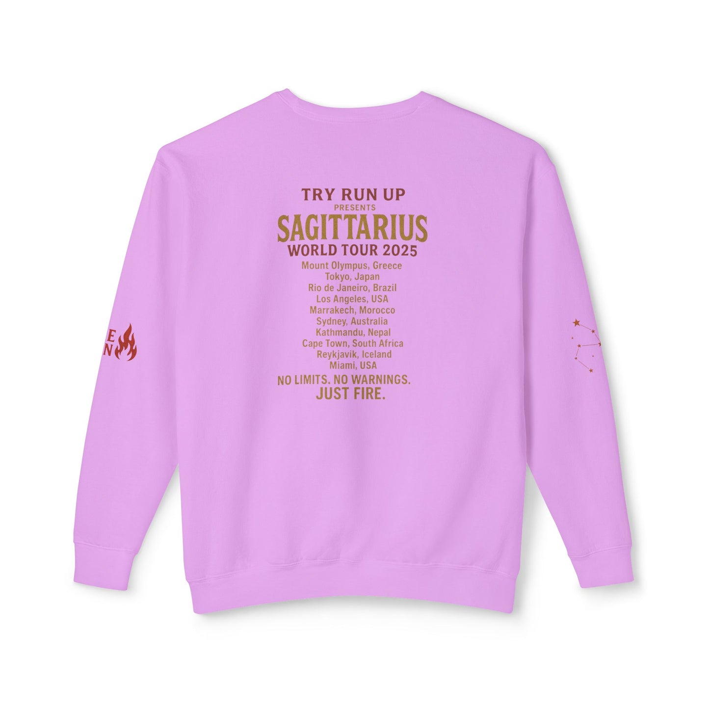 Sagittarius Cozy Try Run Up Sweatshirt
