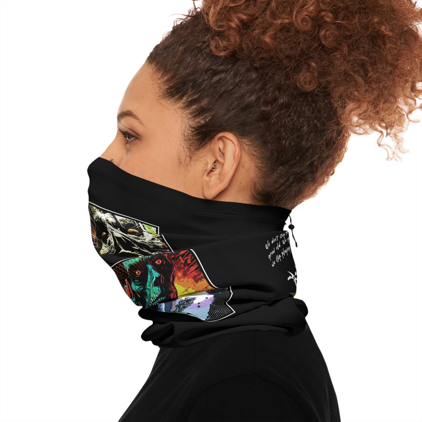 Winter Neck Gaiter With Drawstring