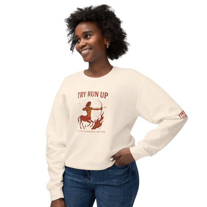 Sagittarius Cozy Try Run Up Sweatshirt