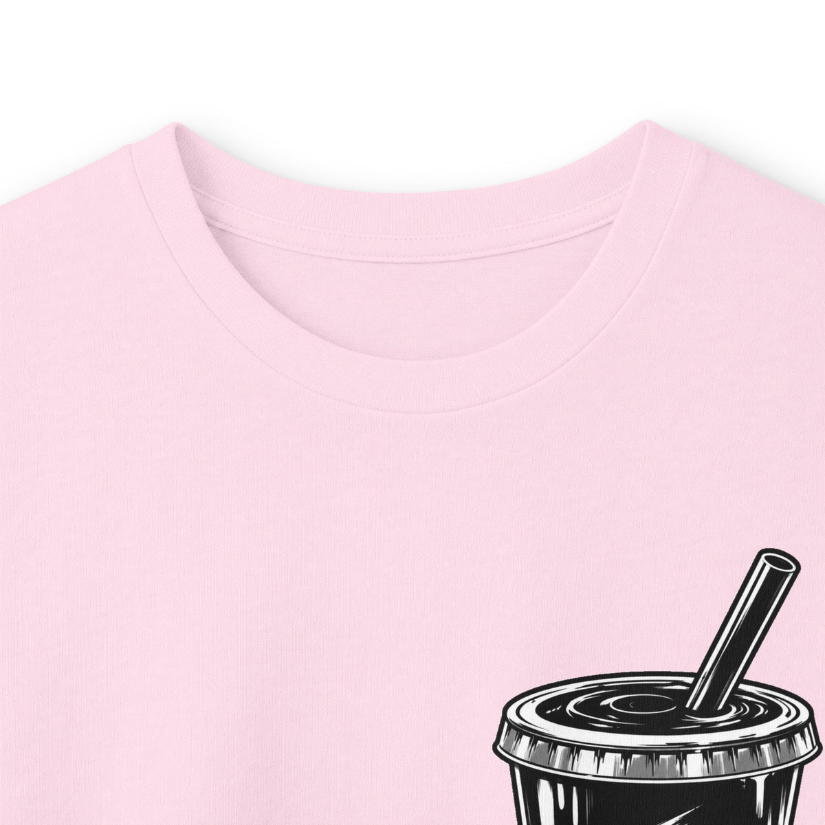 TryRunUp logo graphic Long Sleeve Tee | soda cup chest print