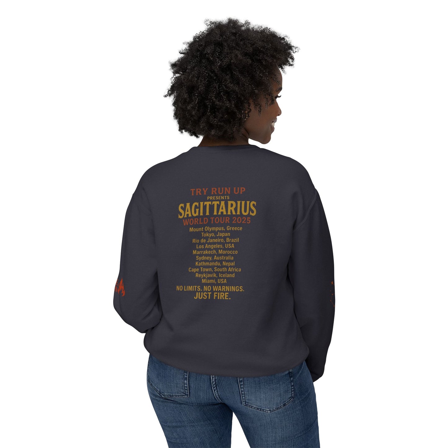 Sagittarius Cozy Try Run Up Sweatshirt