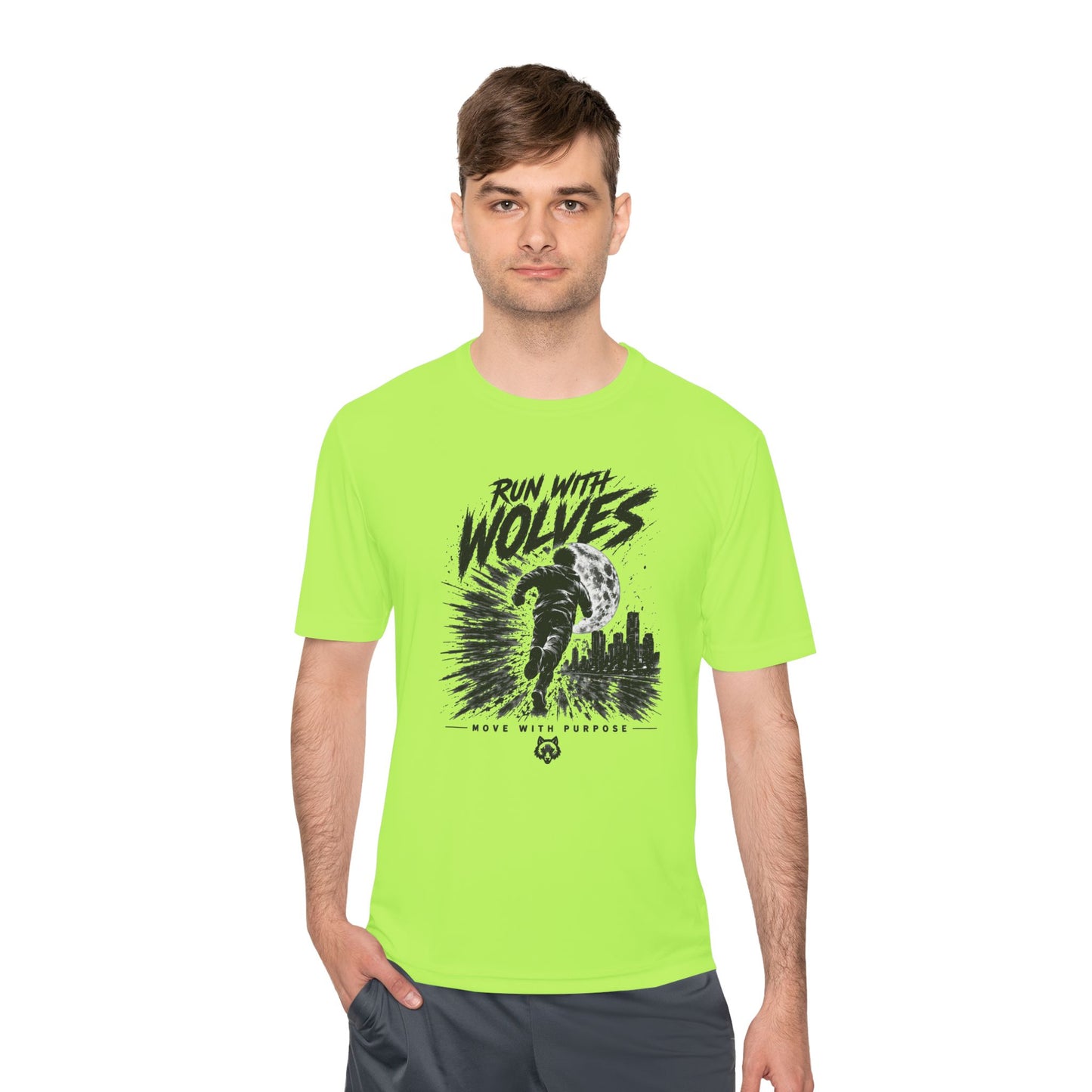 Run With Wolves tee | Running Wolf Graphic Shirt