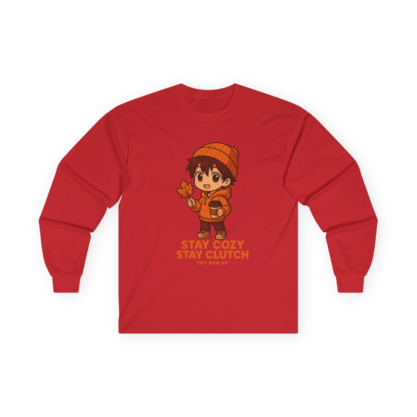 Long Sleeve Tee - Fall Gamer Cozy Design