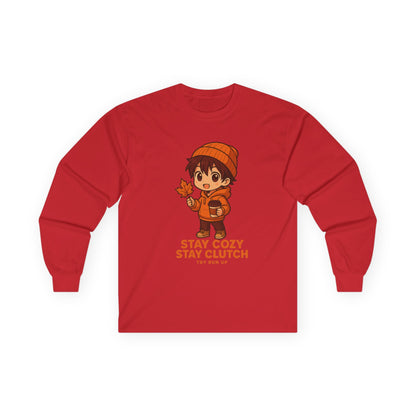 Long Sleeve Tee - Fall Gamer Cozy Design