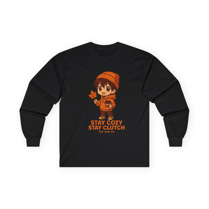 Long Sleeve Tee - Fall Gamer Cozy Design