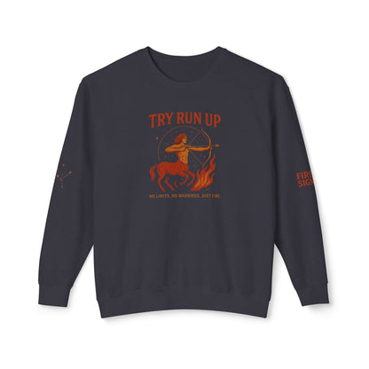 Sagittarius Cozy Try Run Up Sweatshirt