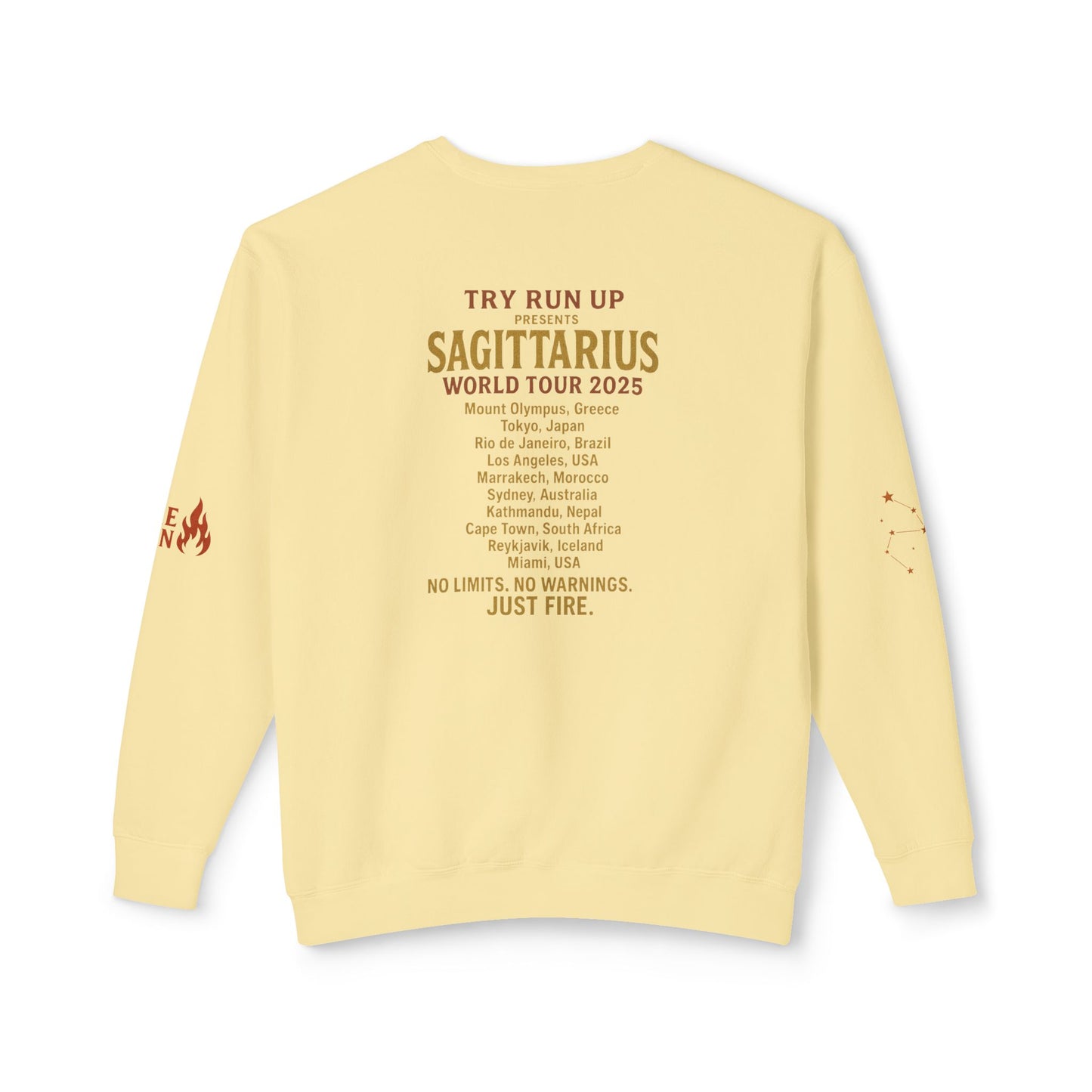 Sagittarius Cozy Try Run Up Sweatshirt