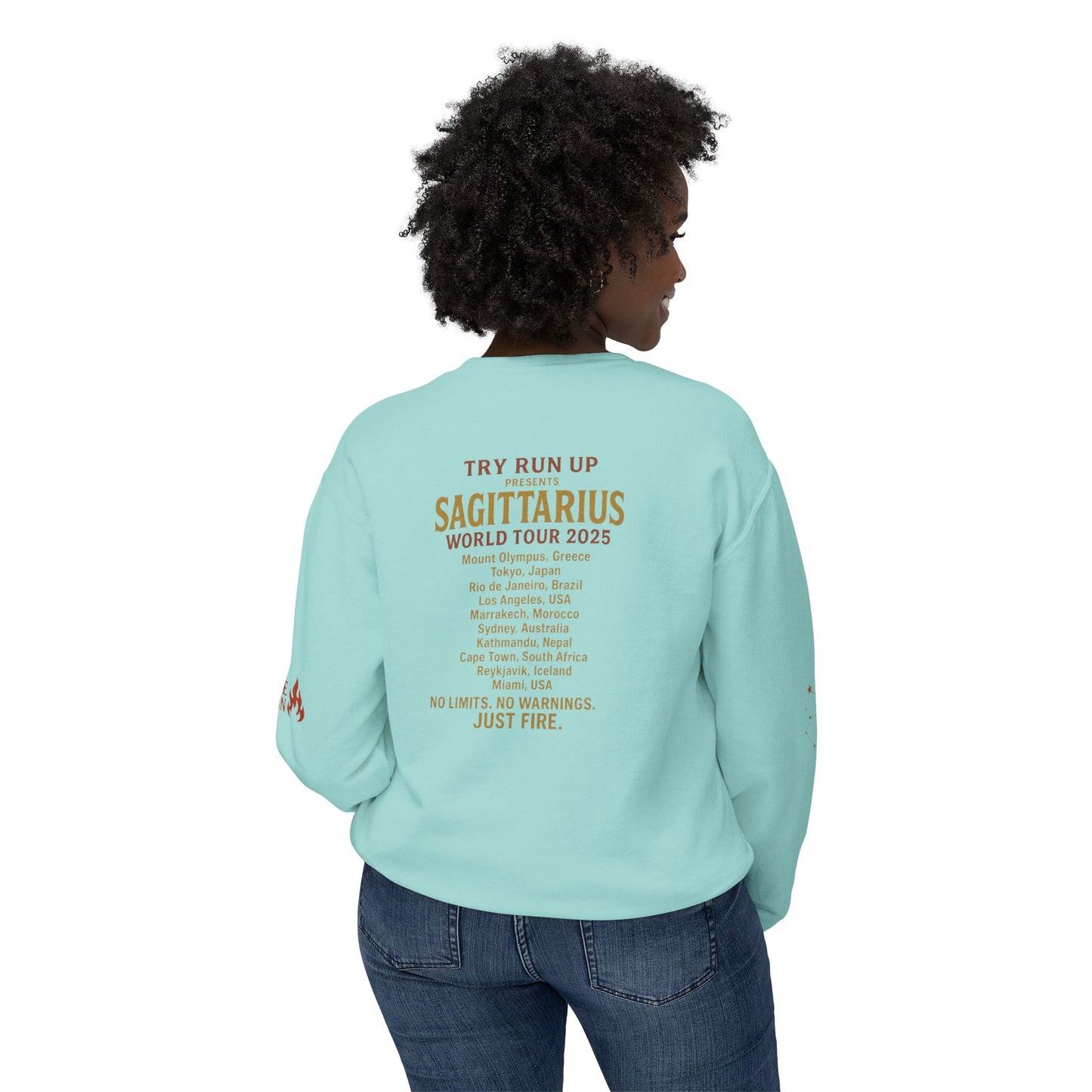 Sagittarius Cozy Try Run Up Sweatshirt