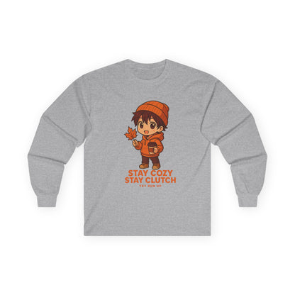Long Sleeve Tee - Fall Gamer Cozy Design